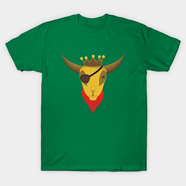 king goat 2 T-Shirt by Udin